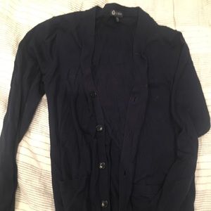 Navy jcrew cardigan sweater